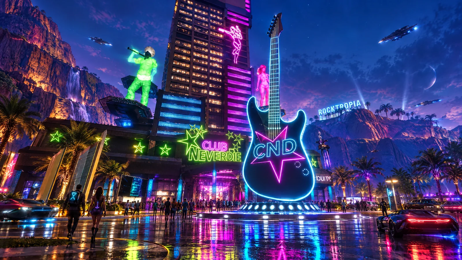Cinematic destination artwork of City of Dreams